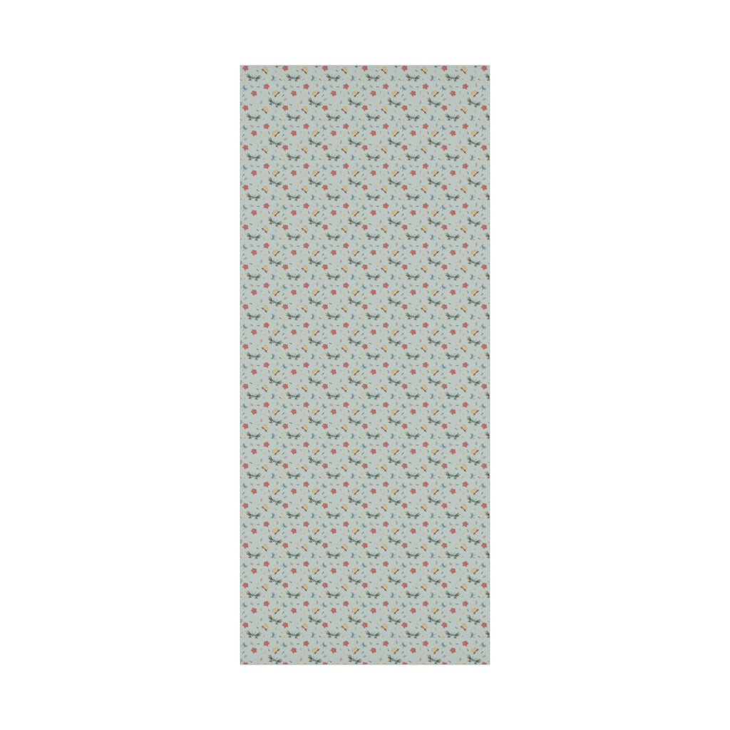 Wrapping Paper Set - Christmas Bows Garland Flowers Bells