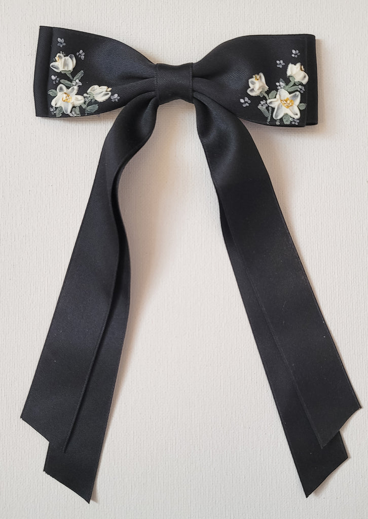Black Hair Bow