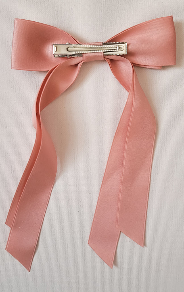 Dusty Pink Hair Bow