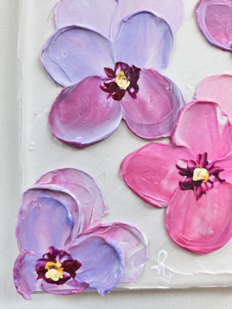 Lavender Pansies Mini