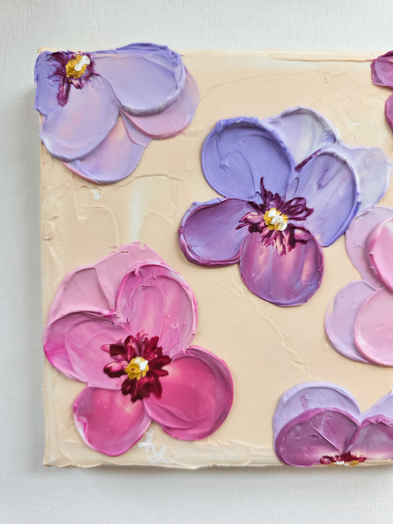 Peach & Pansies Mini