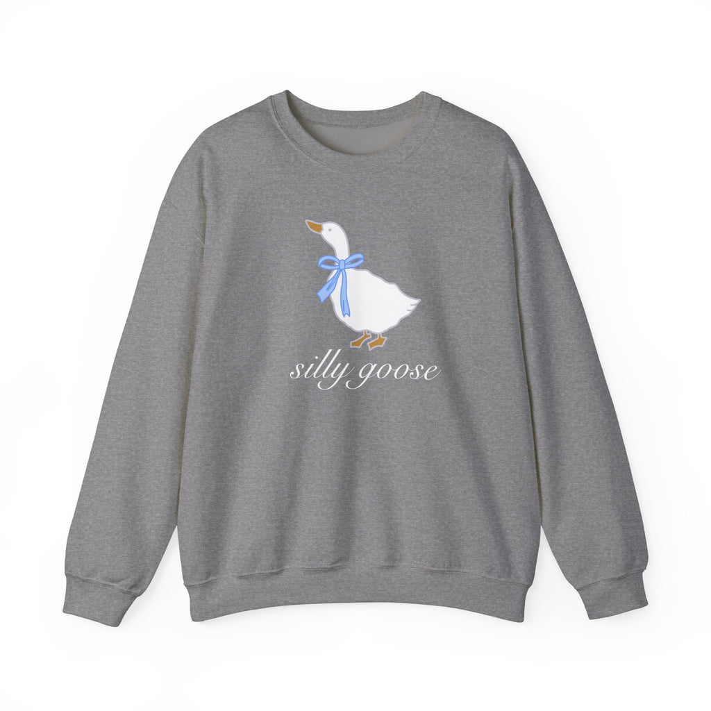 Silly Goose Crewneck Sweatshirt, Vintage Inspired 80s 90s Sweatshirt, Retro Quirky Bird Pullover, Fun Animal Sweater, Goose Sweater