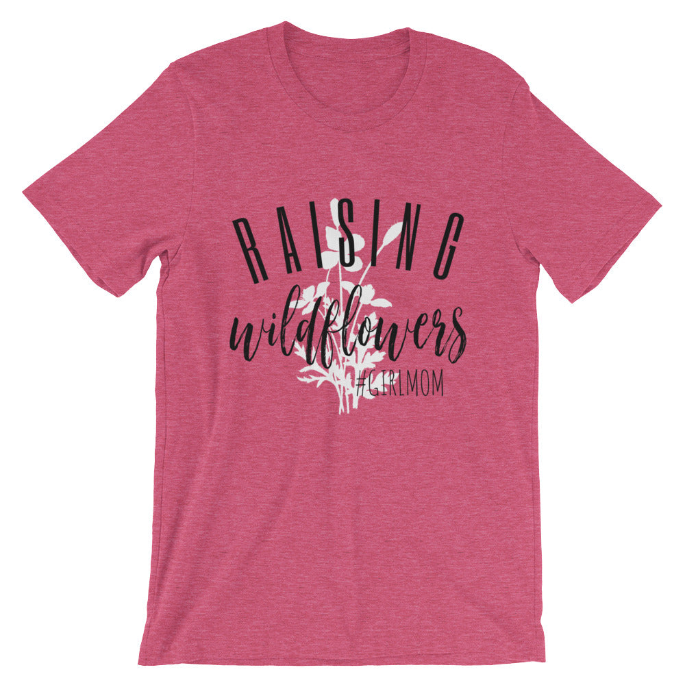 Raising Wildflowers T-shirt Black Lettering