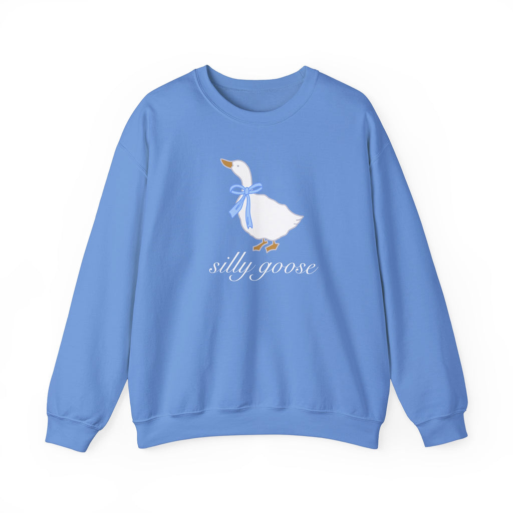 Silly Goose Crewneck Sweatshirt, Vintage Inspired 80s 90s Sweatshirt, Retro Quirky Bird Pullover, Fun Animal Sweater, Goose Sweater