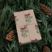 Christmas Mistletoe Wrapping Papers, Holiday Gift Wrap, Festive Present Packaging, Xmas Decor Paper, Red Bow Design