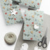 Wrapping Paper Set - Christmas Bows Garland Flowers Bells