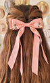 Dusty Pink Hair Bow