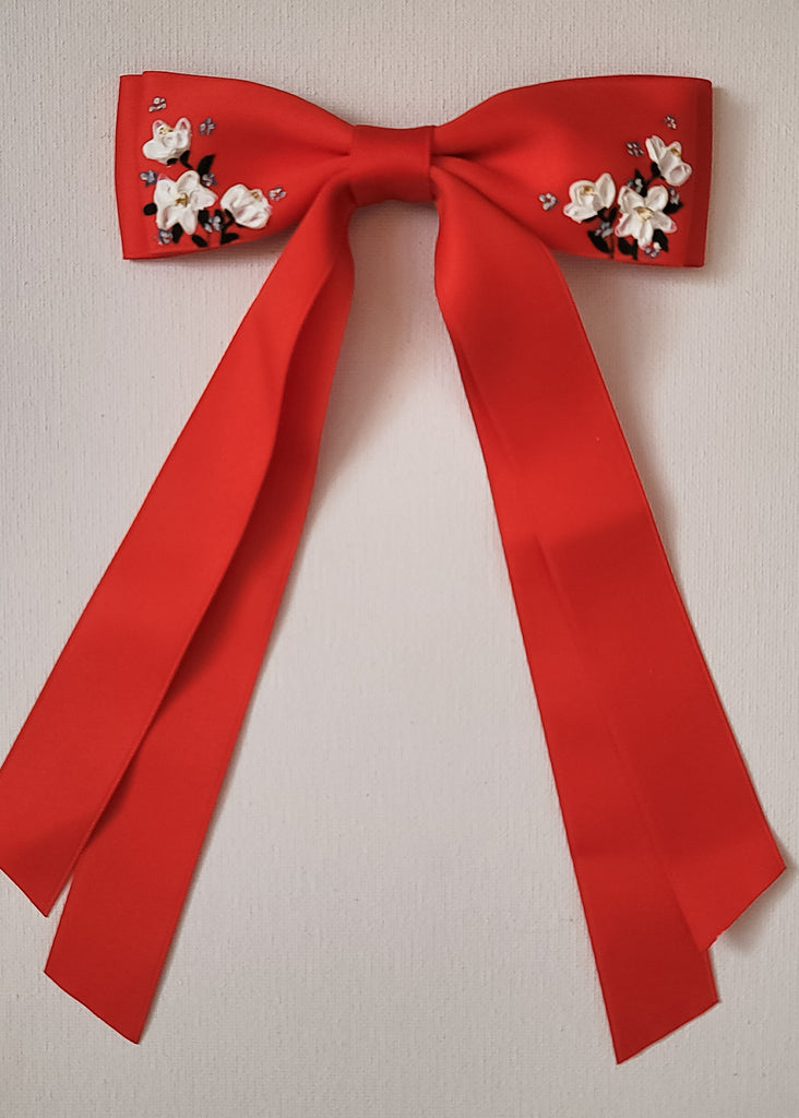 Red Hair Bow