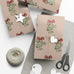 Christmas Mistletoe Wrapping Papers, Holiday Gift Wrap, Festive Present Packaging, Xmas Decor Paper, Red Bow Design