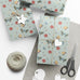 Wrapping Paper Set - Christmas Bows Garland Flowers Bells