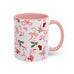 Coffee Mug - Santa, Bows and Sweet Treats Design