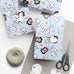Wrapping Papers, Holiday Gift Wrap, Christmas Animal Print, Winter Wonderland Theme, Polar Bear Penguin Arctic Fox Design