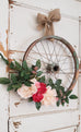 Pink Peony Bicycle Wreath