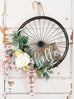 Turquoise 'hello' Wreath Sign