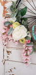 Black Bicycle Wheel Wreath
