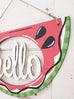 'Hello' Watermelon Door Hanger