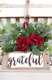 'Grateful' Wild Rose Tobacco Basket Wreath