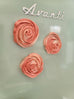 Pink Rosette Magnets