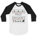 Feliz Navi-Don't Raglan Shirt